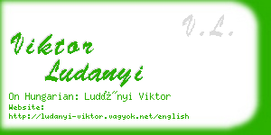 viktor ludanyi business card